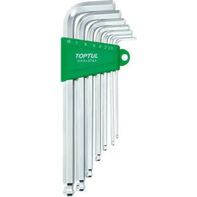 Ключ Toptul шестигранний подовжений з шаром 2,5-10мм 7шт. (GAAL0704) Вінниця - фото 1