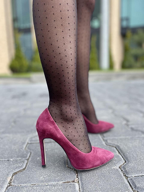 Nivelle Туфлі жіночі NIVELLE бордові замша натуральна каблук 11см 37р. (1740/10502-10512) Коломыя - изображение 1