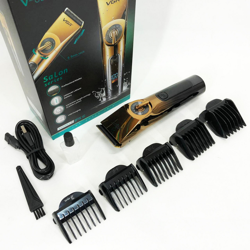Профи машинка для стрижки волос VGR, Машинка для стрижки волос мощная Набор машинок SR-38 Львов - изображение 19