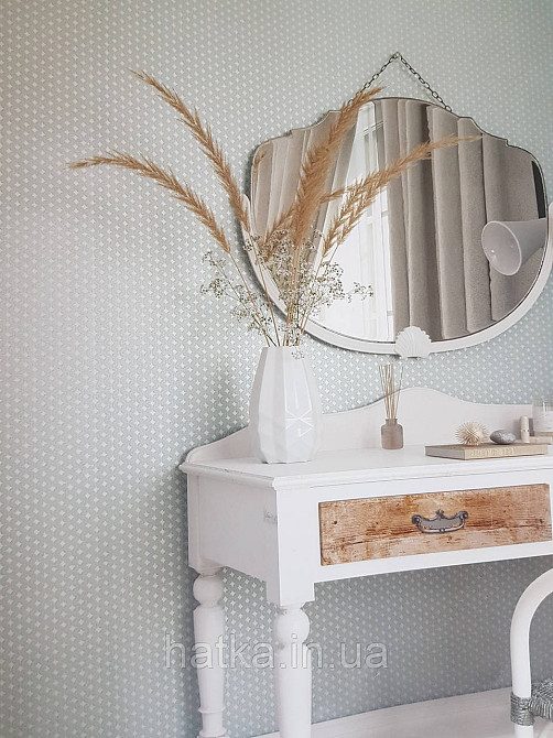 Обои метровые виниловые на флизелине Marburg Villa Romana геометрия полоски завитки бело серебристые на сером Киев - изображение 1