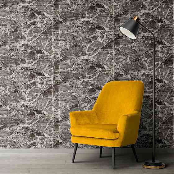 3D панель самоклеюча кладка 700х770х7мм Чорна-біла (330) SW-00000674 Київ