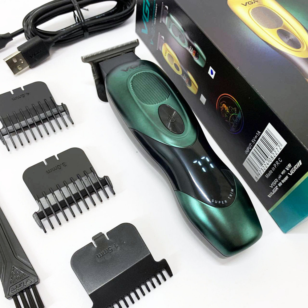 Машинка-тример для стрижки бездротова VGR V-227, Електрична машинка для стрижки потужна DG-64 Львів - фото 3