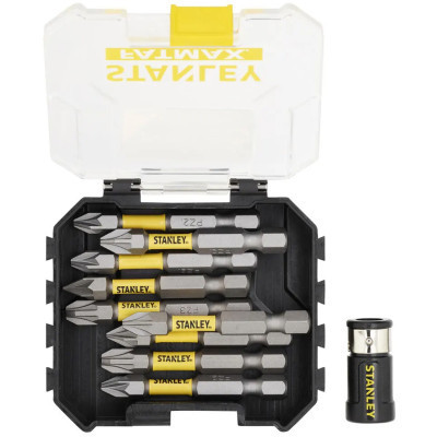 Набор бит Stanley FatMax, Pozidriv, Pz1, Pz2, Pz3, L= 50 мм, 10 шт, кейс (STA88565) Винница - изображение 7