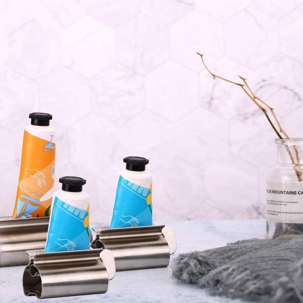 Держатель тюбика UDQYQ Metal Tube Squeezer нержавеющая сталь синий набор 3 шт ручной выжиматель для зубной Киев - изображение 7