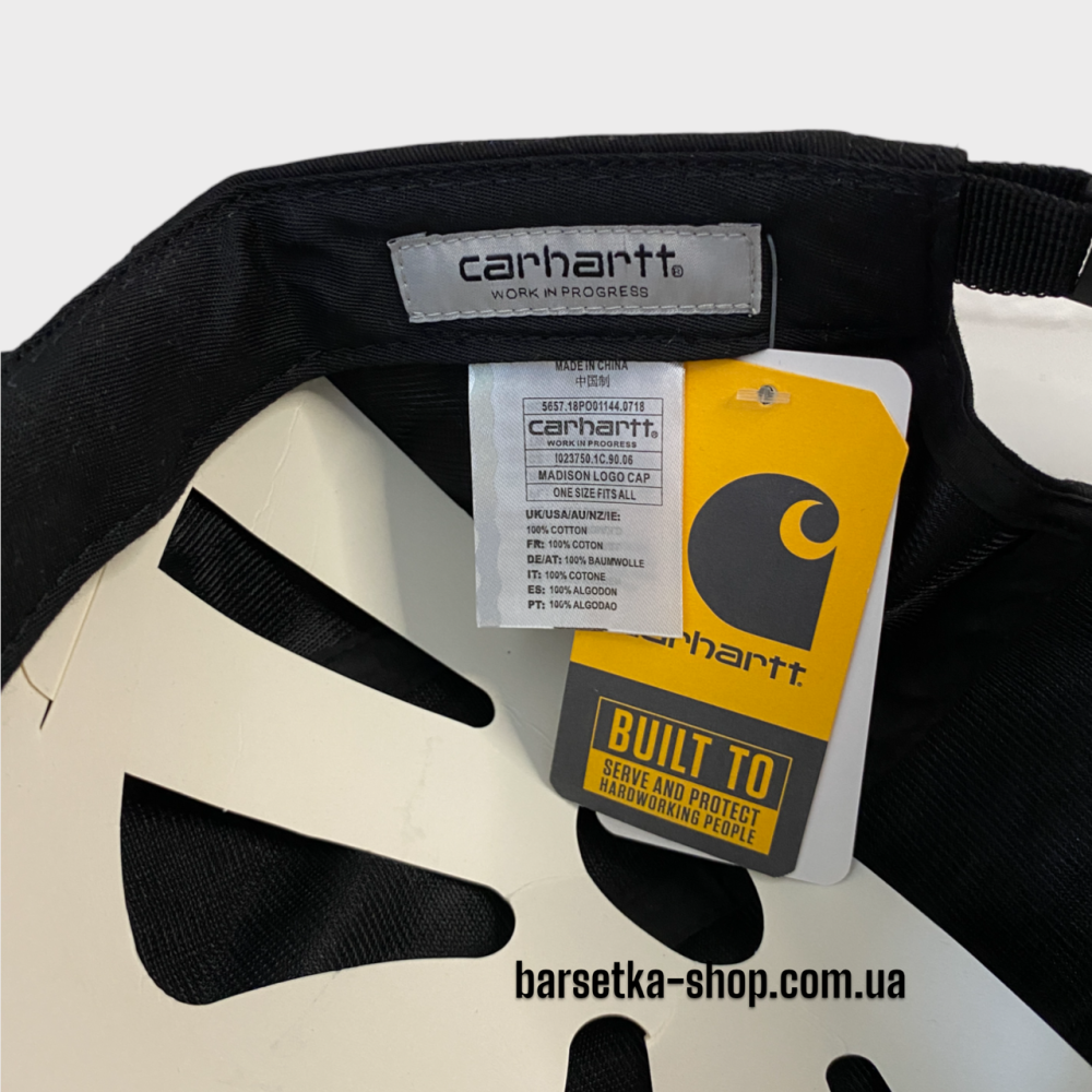 Кепка Carhartt WIP чорний 52-59 (р) Запоріжжя - фото 5