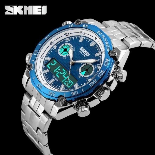 Наручные мужские часы Skmei 1204 direct Синий Винница - изображение 7