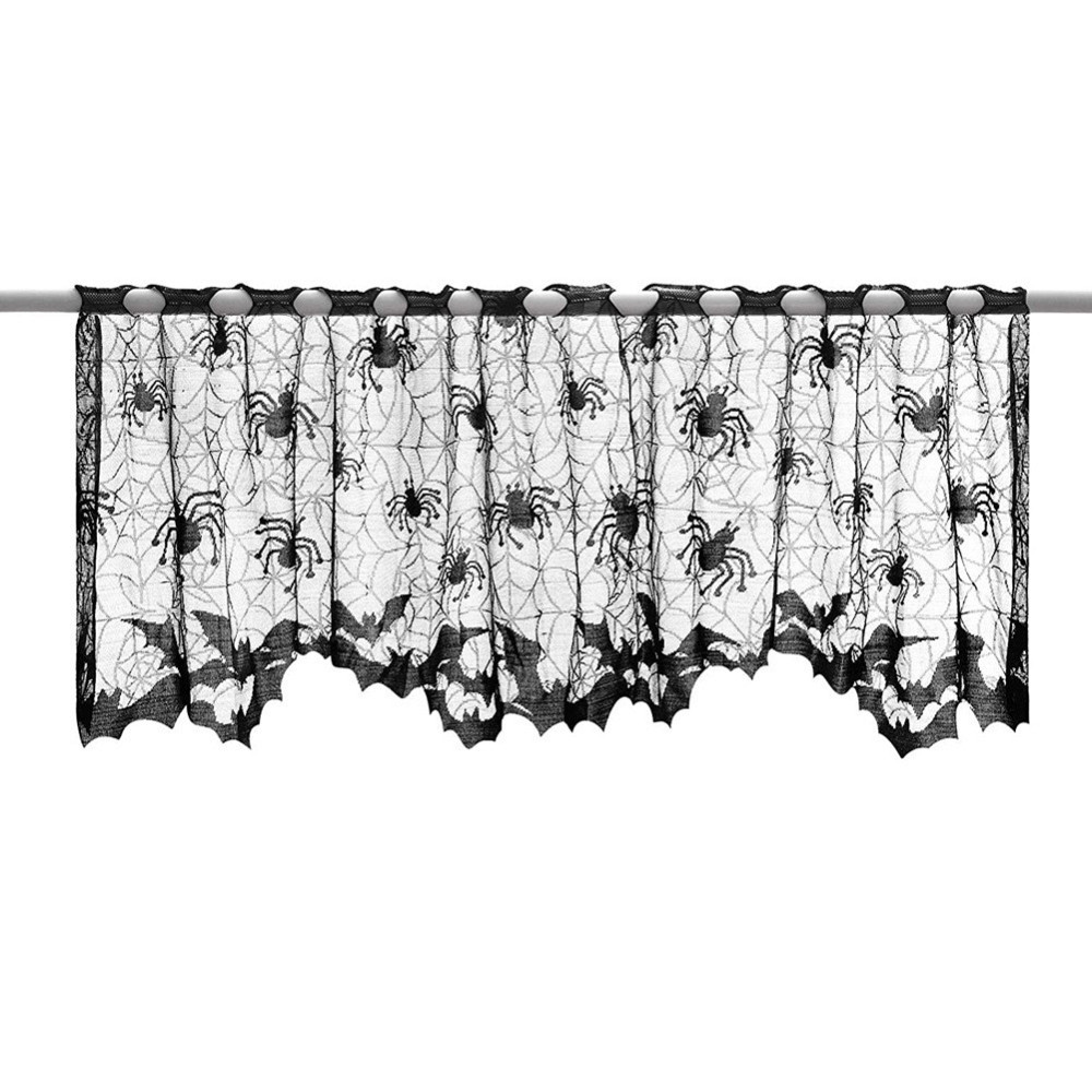 Декор на Хелловін штора на вікно 50 на 152 см чорний Київ - фото 1