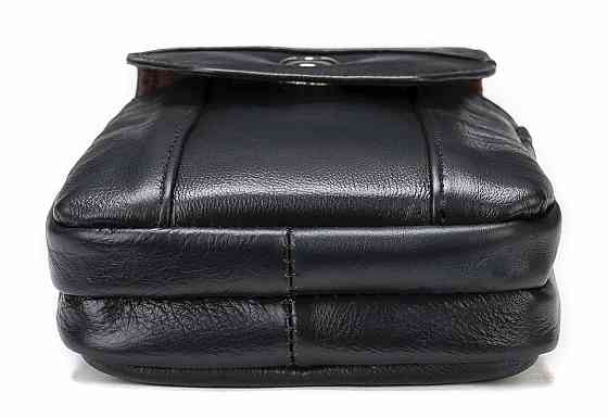 Кожаная сумка на пояс Черная (Vintage) Киев