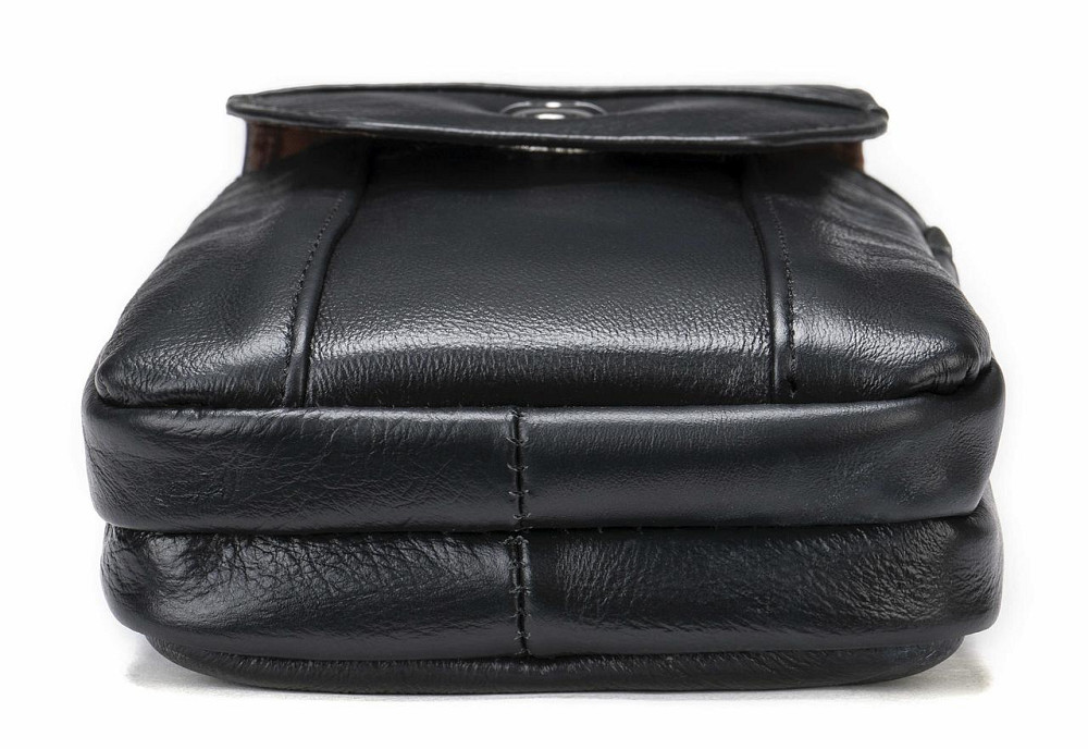 Шкіряна сумка на пояс Чорна (Vintage) Київ - фото 3