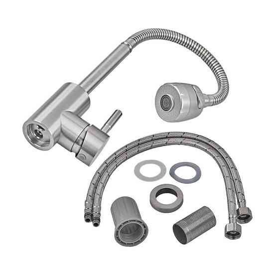 Кухонний змішувач Armata SUS-011 Reflector з рефлекторним виливом з нержавіючої сталі (CH6482) Харків