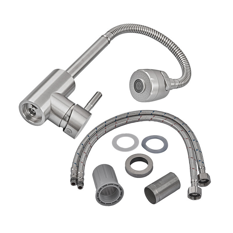 Кухонний змішувач Armata SUS-011 Reflector з рефлекторним виливом з нержавіючої сталі (CH6482) Харків - фото 3