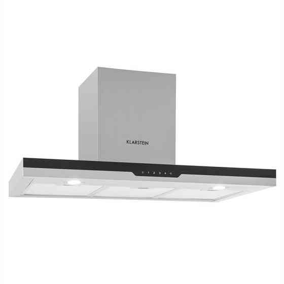 Вытяжка Finessa из нержавеющей стали 90 см настенный монтаж 635 м³/ч стеклянная передняя панель (Германия, Ровно