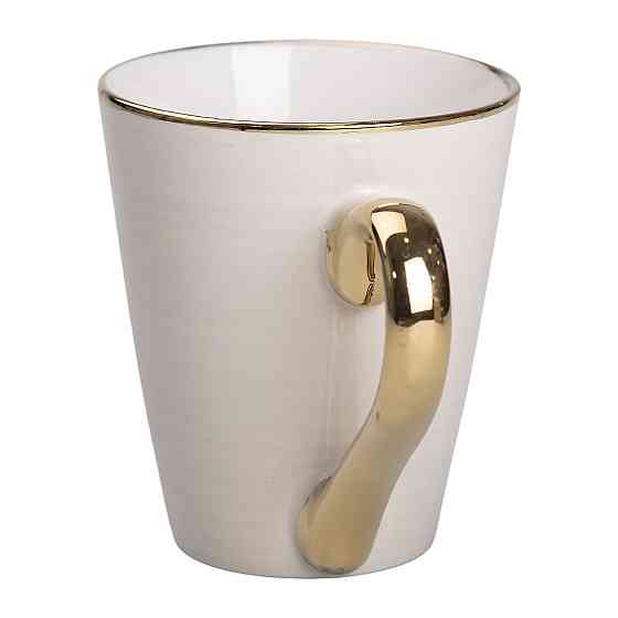 Liling Rongxiang Ceramic Чашка порцелянова із золотим обідком та позолоченою ручкою 320 (мл) Бе Київ