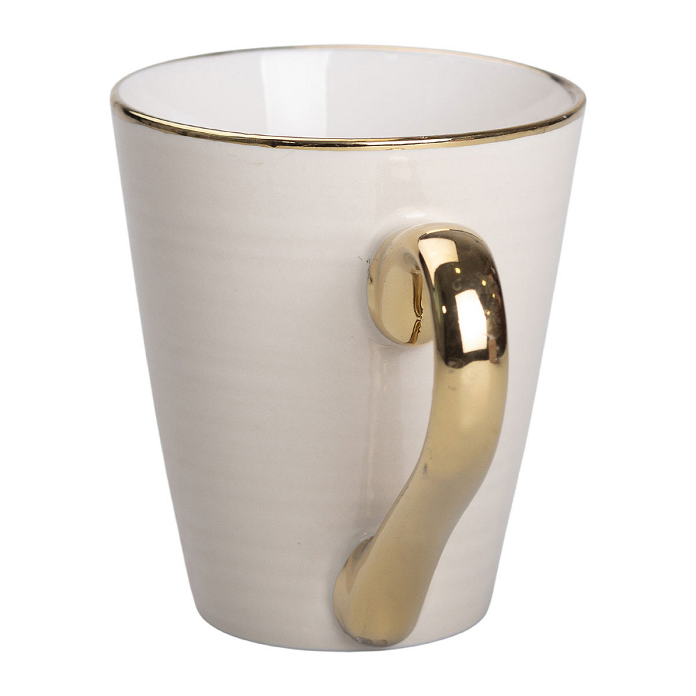 Liling Rongxiang Ceramic Чашка порцелянова із золотим обідком та позолоченою ручкою 320 (мл) Бе Київ - фото 4