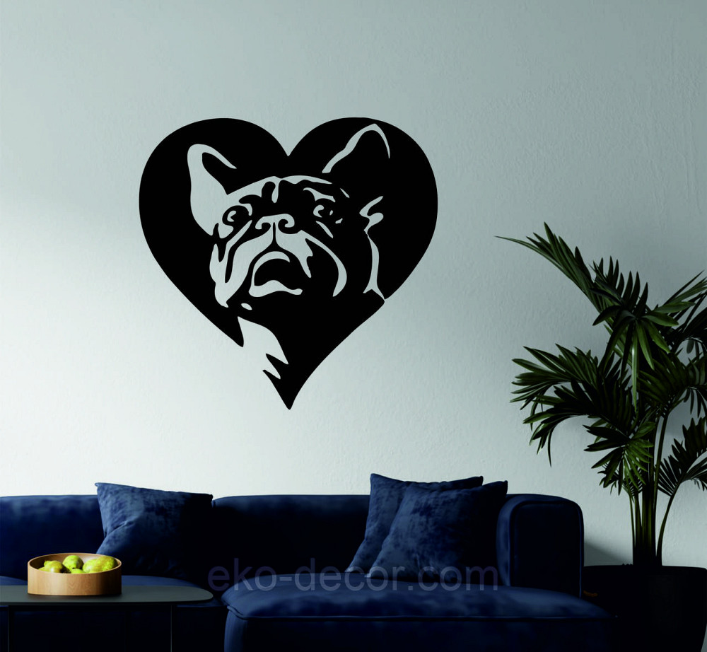 Декоративне настінне Панно «Французький  бульдог», Декор на стіну Київ - фото 2