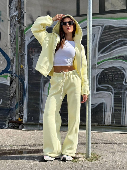 Жіночий теплий костюм на флісі Лімонний 42/46 Харків - фото 1