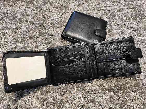 Шкіряний чоловічий гаманець на багато карток середнього розміру ST Leather Київ