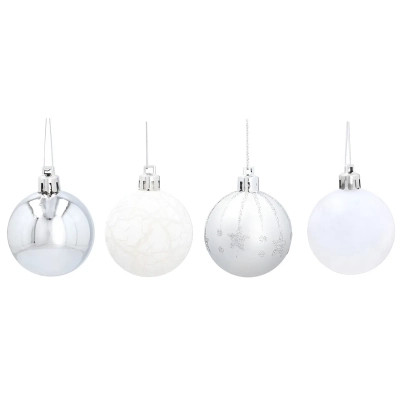 Ялинкова іграшка Chomik кульки компл. 12 шт, 5см, мікс срібні (5900779849693_2) Вінниця - фото 2