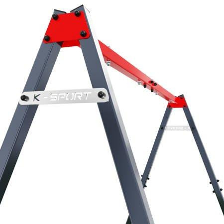 Каркас для гойдалки K-SPORT КSОZ015, 247 х 164 х 206 см - сіро-червоний Київ - фото 3