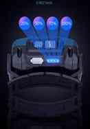 Налобний ліхтар Rablex RB955, жовтий+білий+червоний, T6+6хCOB, Zoom, Сенсор, акум, Type-C Дніпро