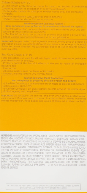 Сонцезахисний крем для тіла Clarins Sun Care Cream SPF30 150ml Слов'янськ - фото 3