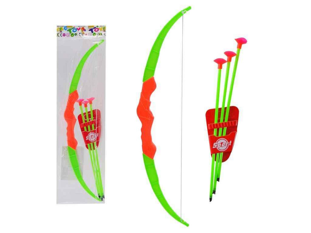 Лук 48 * 13,5см и стрелы арт.S188-05 ТМ 7TOYS Киев - изображение 1