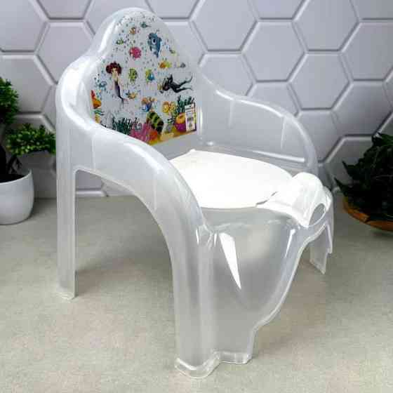 Горшок детский со спинкой с крышкой (прозрачный) Харьков