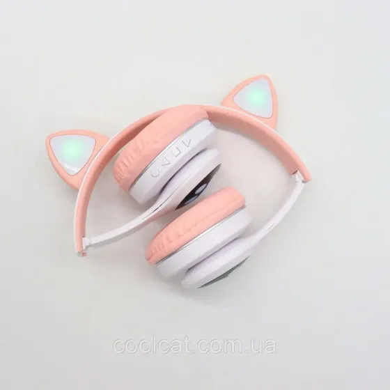 Бездротові навушники з котячими вушками, VZV-23M, Рожеві / Дитячі Bluetooth навушники з мікрофоном Київ