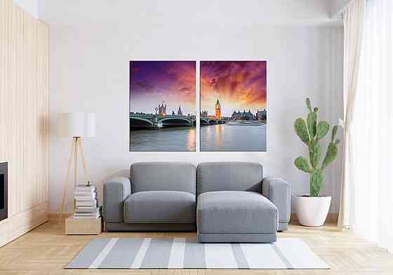 Модульная картина в гостиную / спальню     Велика Британія    TLV-2_101 120х170  см Киев