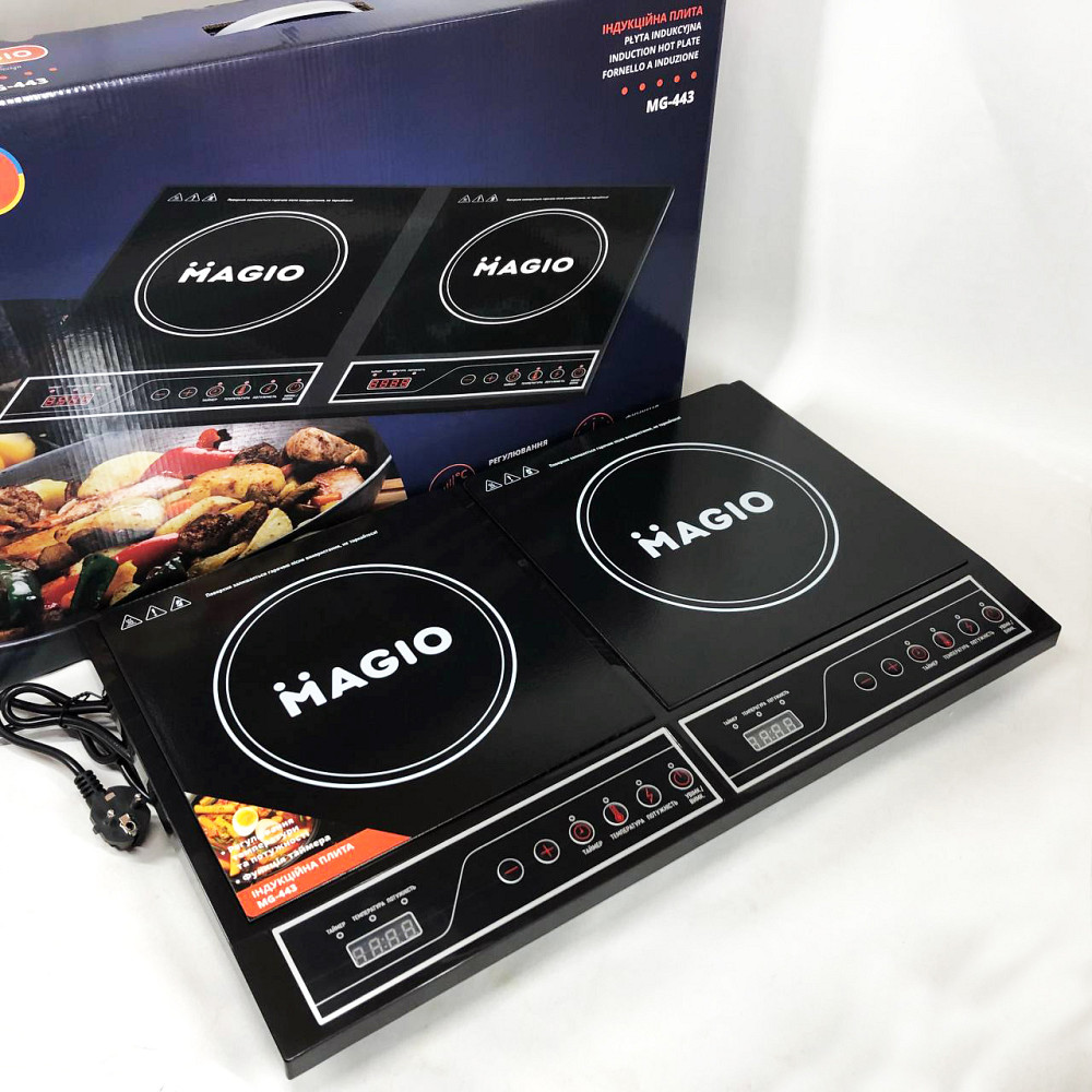 Електричні плити хорошої якості MAGIO MG-443, Маленька електроплита настільна, Домашня електрична плита AC-22 Івано-Франківськ - фото 1