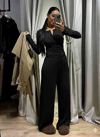 Женский стильный повседневный костюм двойка турецкая вискозная двунитка Одесса