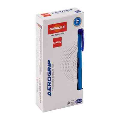Ручка шариковая Unimax автоматическая Aerogrip 0.7 мм Синяя (UX-136-02) Винница