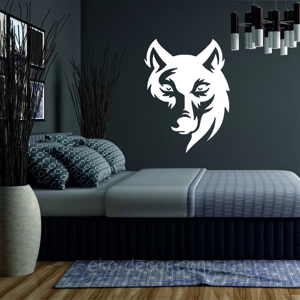 Декоративне настінне Панно «Вовк», Декор на стіну 110*83 см, Білий Київ - фото 2