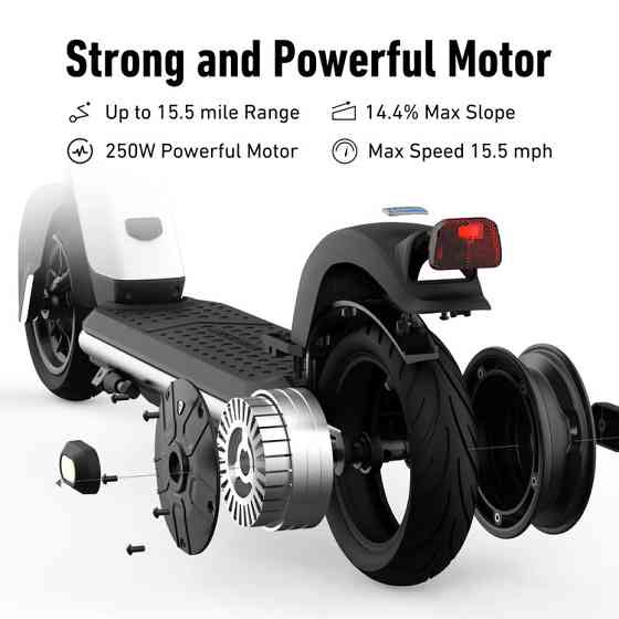 Електросамокат NIU KQi1 Sport Black 9", 250(450)W, 5.1Ah, 25km, 25km/h, 14%, App, 14,6 kg Одеса