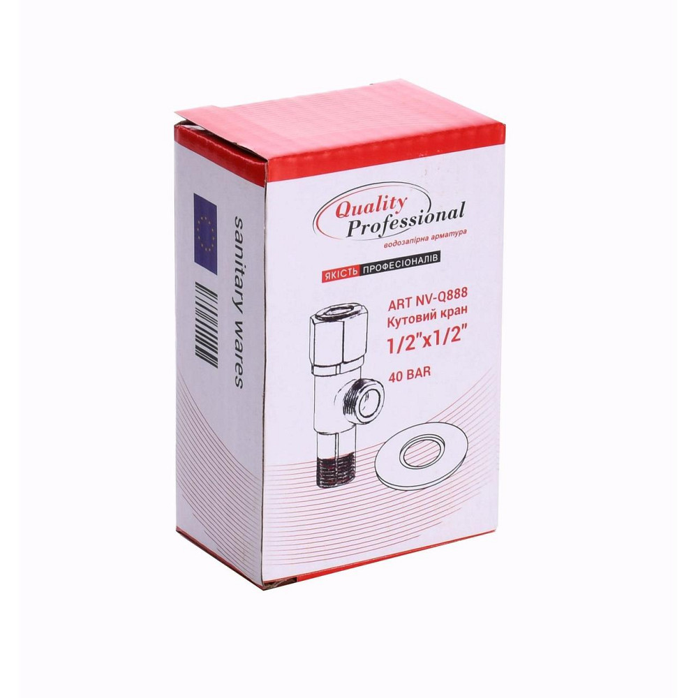 Кран кульовий угловой Professional 1/2″х1/2″ NV-QP888 Киев - изображение 3