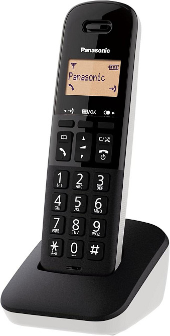 Беспроводной DECT телефон для VoIP смартфонов компактный легкий 10 часов работы KX-TGB610JTW белый черный Киев - изображение 3