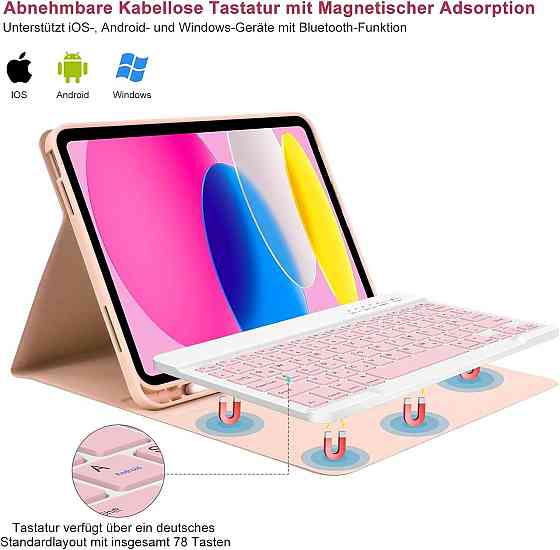 Чехол клавиатура для iPad A16 2025/ iPad 10-го поколения (2022) A2696 / A2757 / A2777 Днепр