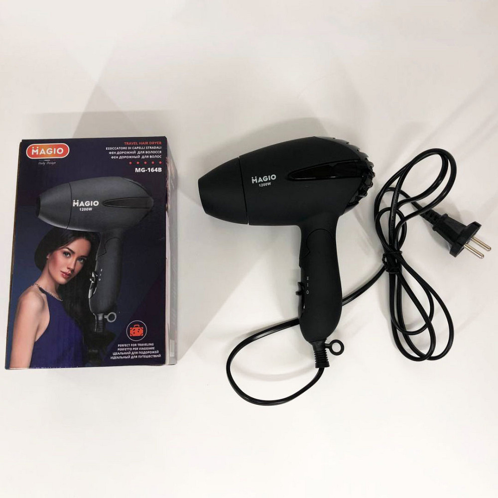 Фен професійний домашній для волосся Magio, Потужний фен для сушіння та укладання волосся IU-74 Львів - фото 3