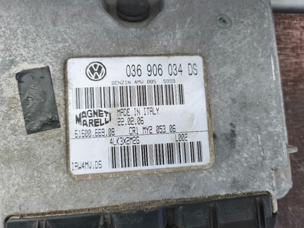 Блок керування двигуном Seat Leon 1.6 бензин 16V 1998-2005 (036906034DS) Ковель - фото 3