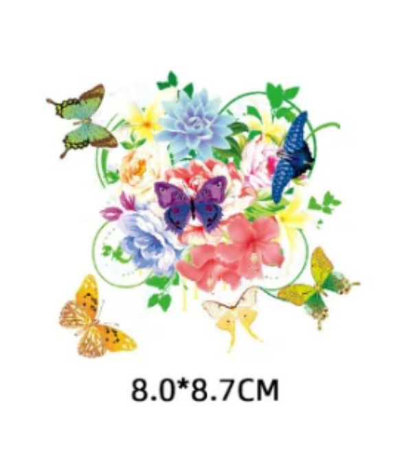 Термонаклейка для одежды Бабочки и цветы Киев - изображение 1