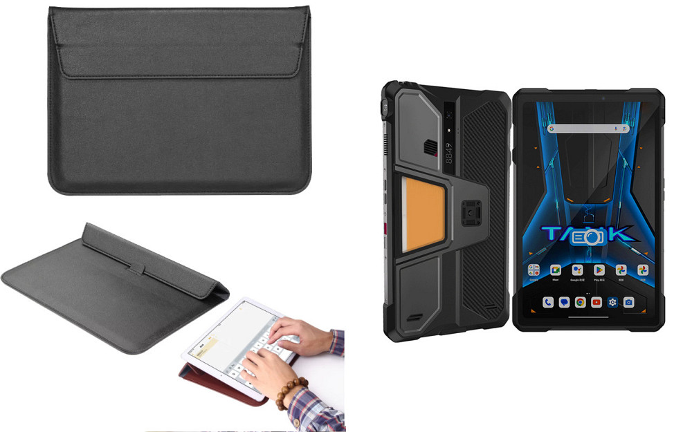 Чохол-конверт VitoCase для Unihertz Tank Pad, з функцією підставки для планшета Чорний Київ - фото 1