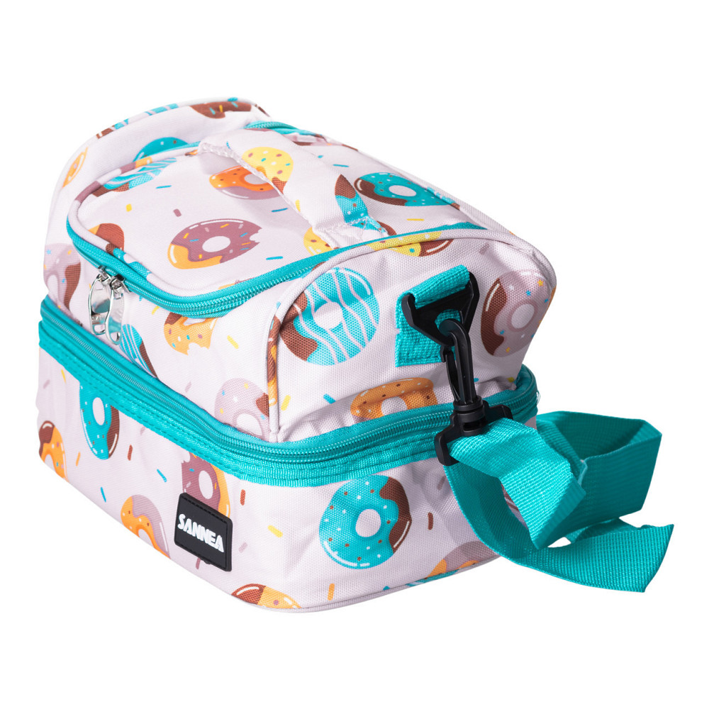 Ланч бег 25×15×15 (см) сумка для їжі в школу термосумка 7 (л) дитяча для ланчу, пікніка Рожевий HP-14-11 Київ - фото 4