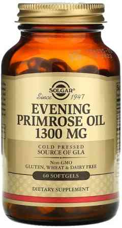 Олія вечірньої примули Solgar Evening Primrose Oil 1300 мг 60 гелевих капсул Київ