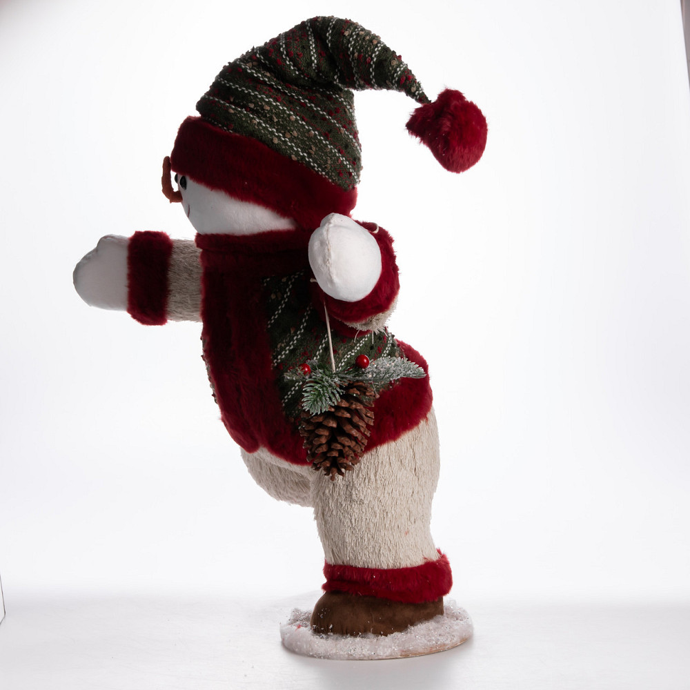 Снеговик с шишкой для новогоднего декора Киев - изображение 4