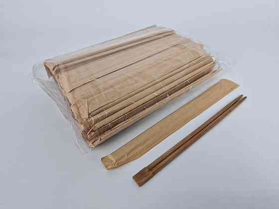 Палочки для суши №4 бамбуковые в бум. инд. уп. 230 мм d=4,2 мм 100 шт/уп (30 уп/ящ) БУРЫЙ (1 пачка) Харьков