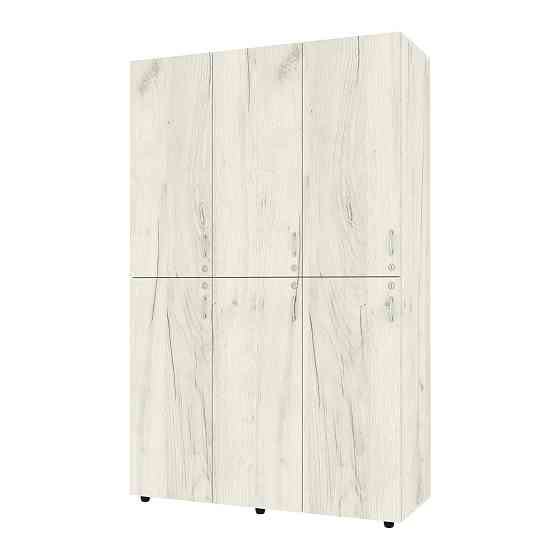 Шафа секційна для роздягальні ШС-1, Дуб Крафт Білий, 1200/468/1900 Львів