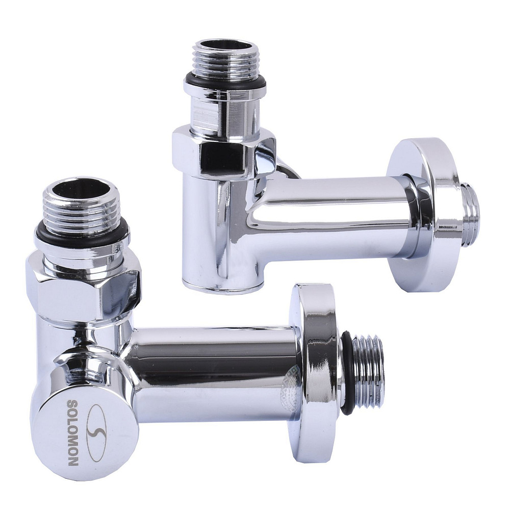 !Набір Кран вентильний кутовий з американкою SOLOMON LUX 1/2″ CHROM 7777_TEN (1уп.) Луцк - изображение 2