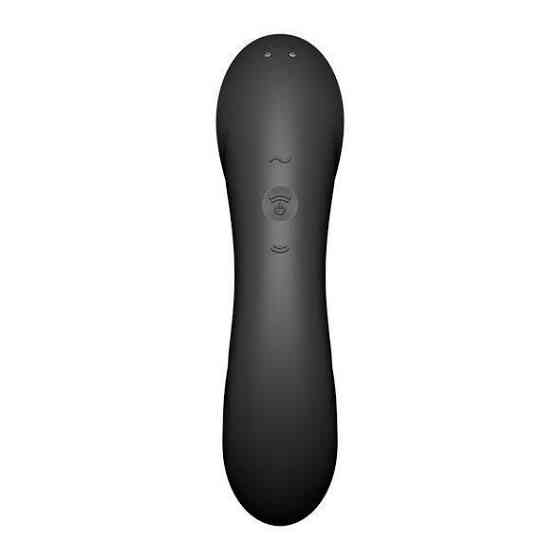 Вакуумный стимулятор с вибрацией Satisfyer Curvy Trinity 4 Black Sex Aura Киев