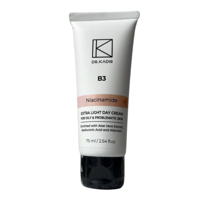 Крем для обличчя для проблемної та жирної шкіри Dr. Kadir В3 Extra Light Day Cream for Oily and Problematic Skin, 75 мл Дніпро - фото 1