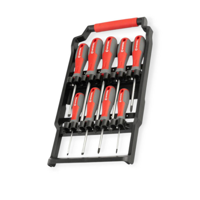 Набір викруток 9 шт магнітні - шліць 3,5,6,6,8 мм; хрест 3,5,6,8 мм (планшет) Мукачево - фото 3